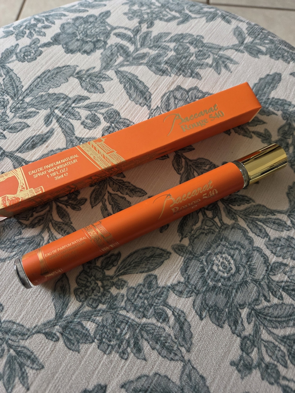 🔥Baccarat Rouge 540 Travel Spray Pen - Orange & Gold🔥